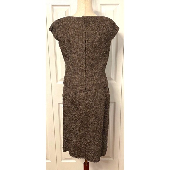 Vtg 50's RIVIERA INTERNATIONAL Genuine Fur Jacket Blazer Skirt Suit Womens Small - Picture 10 of 16